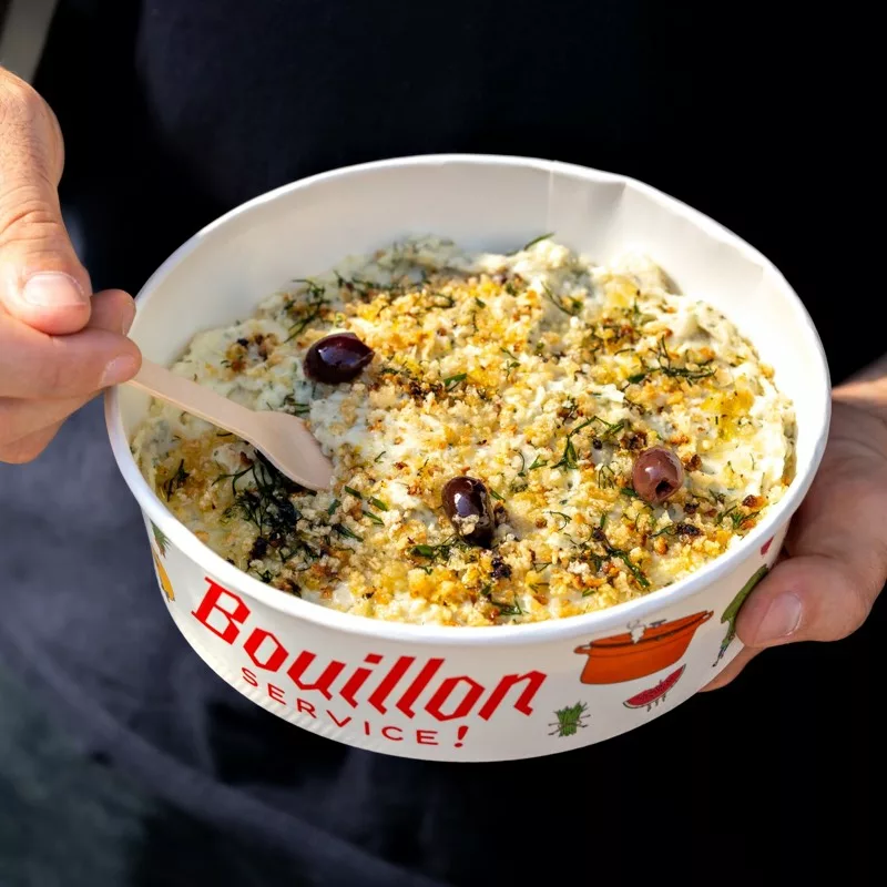 Salt cod brandade, dill & olives