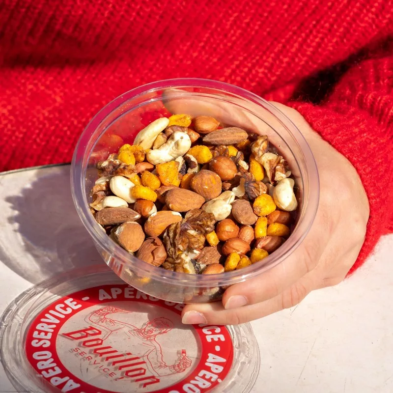 Bowl of nuts & corn