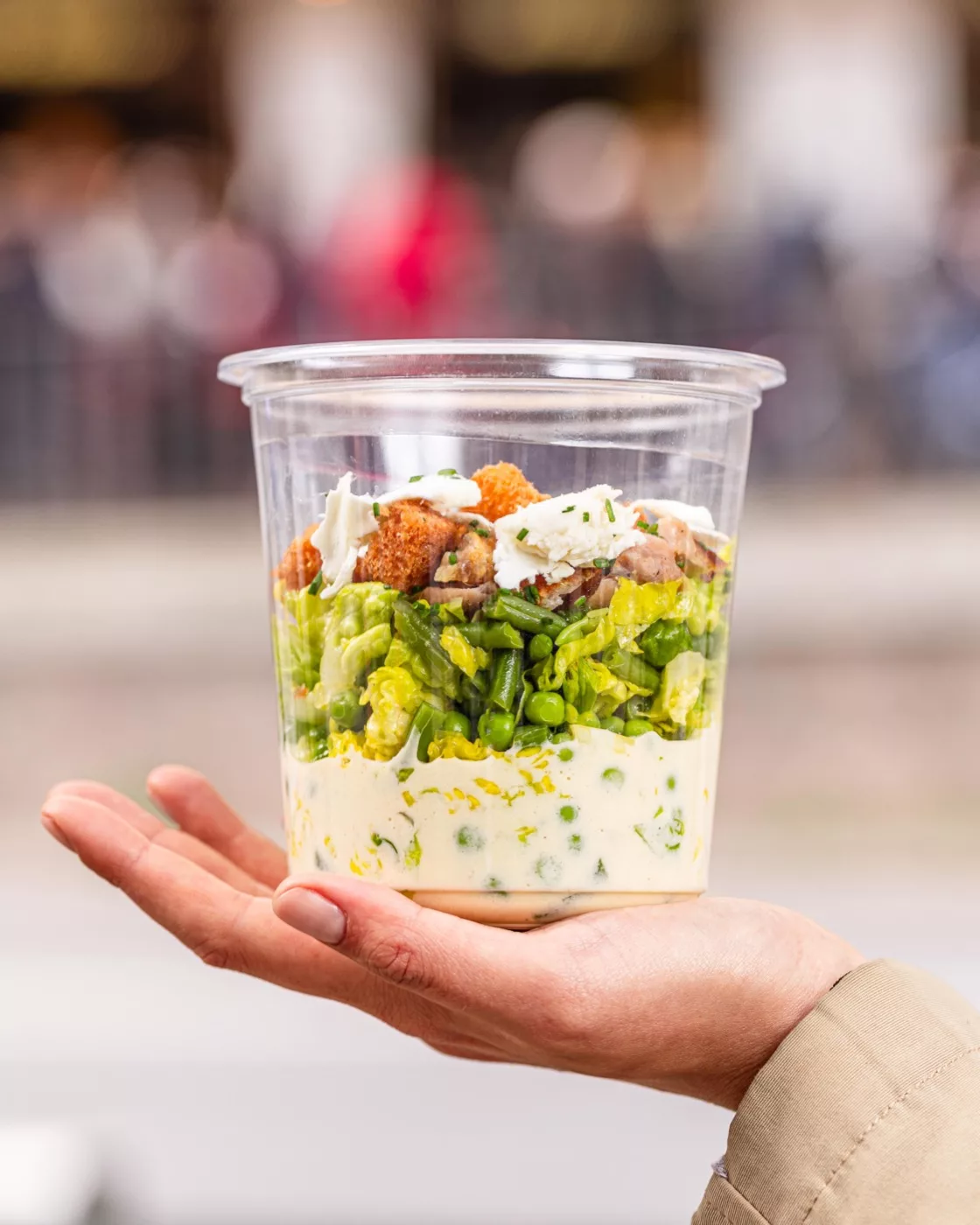 Bistro salad, «Caesar» style